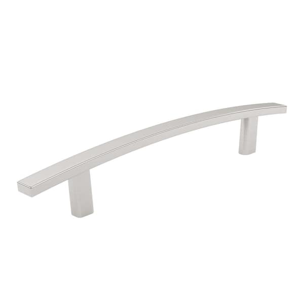 Richelieu Hardware Padova Collection 5 1/16 in. (128 mm) Brushed Nickel Transitional Rectangular Cabinet Bar Pull