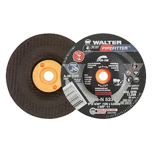 PIPEFITTER 5 in. x 5/8-11 in. Arbor x 3/32 in. T27S A-36-PIPE Pipeline Grinding Wheels (Pack of 25)