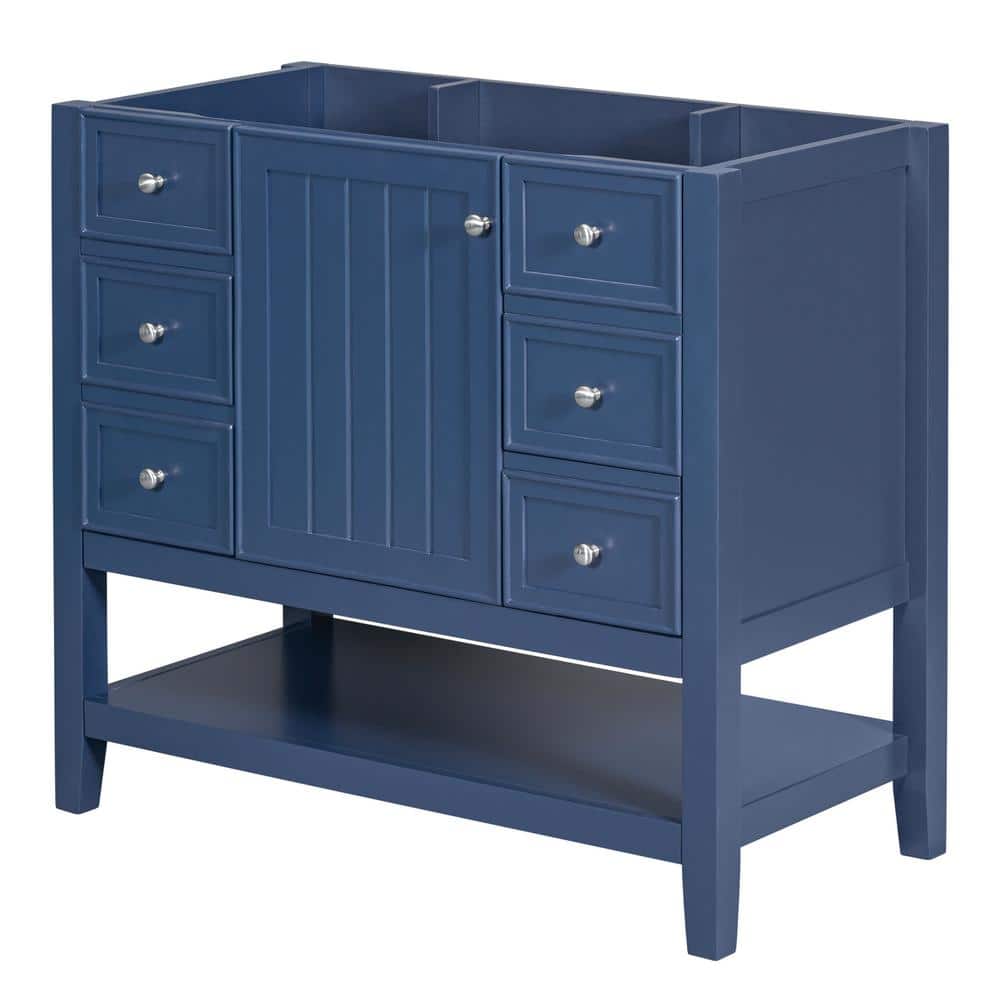 35.50 in. W x 18.00 in. D x 32.90 in. H Bath Vanity Cabinet without Top in 