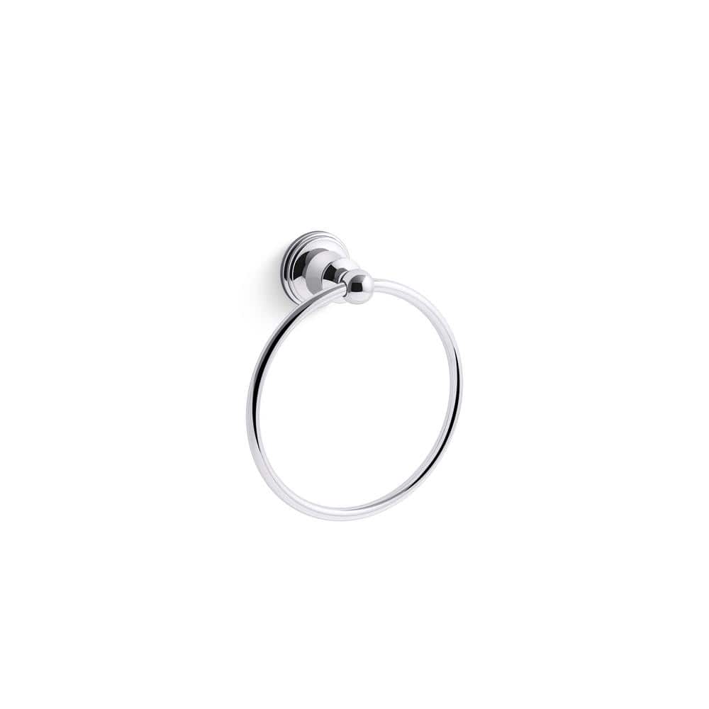 KOHLER Capilano Towel Ring in Polished Chrome K-R26684-CP - The Home Depot