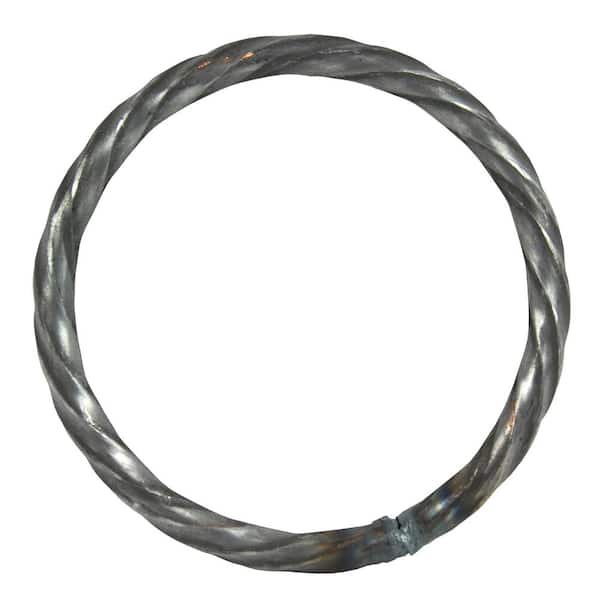 arteferro 2-31/64 in. x 3/16 in. x 2-1/2 in. I.D. Twisted Round Bar Forged Round Raw Ring