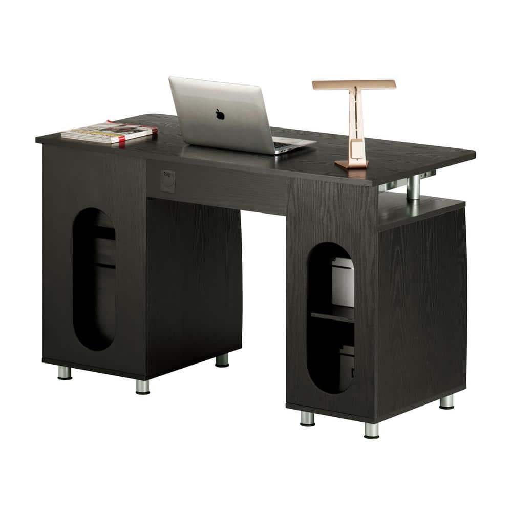 Espresso 52" Workstation Desk with Storage and Keyboard Tray