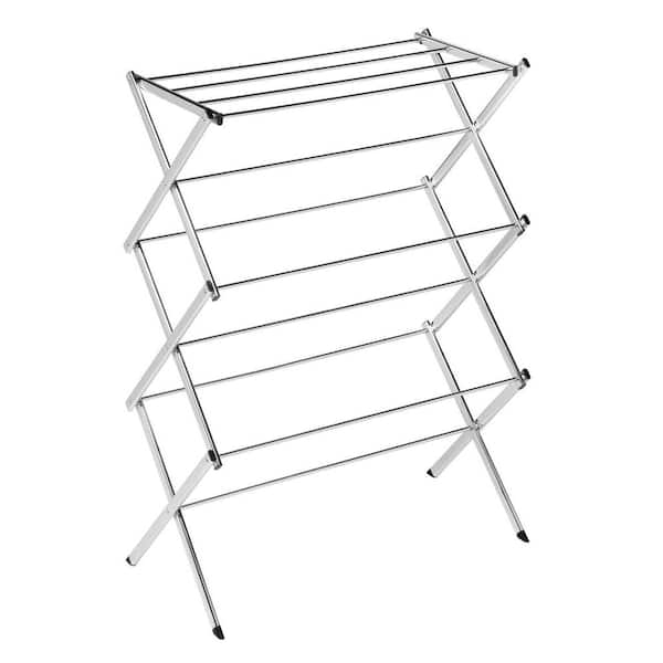 Honey-Can-Do Commercial Chrome Accordion Drying Rack