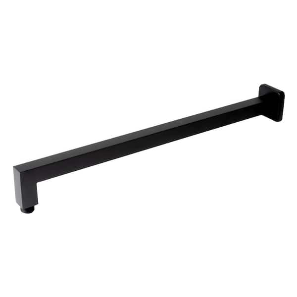 ALFI BRAND 20 in. Wall Mount Shower Arm in Black Matte