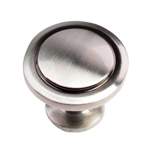 Satin Nickel Farmhouse Knob And Drawer Pulls 3" Cup Pull