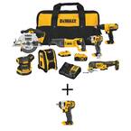 20-Volt MAX Cordless Combo Kit (7-Tool) with (1) 20-Volt 4.0Ah Battery, (1) 2.0Ah Battery & 3/8 in. Impact Wrench