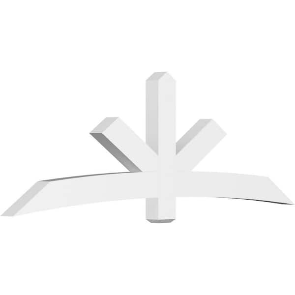 Ekena Millwork Alberta 96 in. W x 32 in. H x 4 in. D Signature Polyurethane Bracket