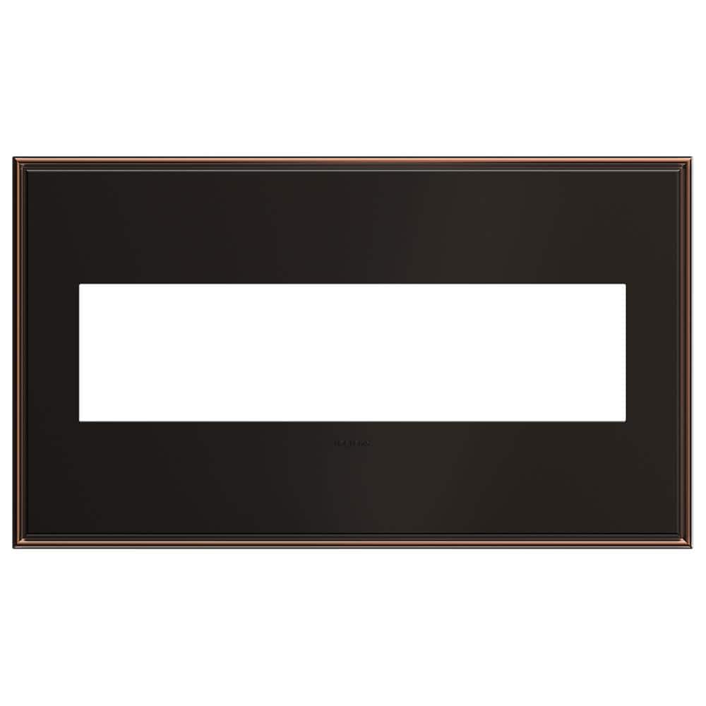 adorne 4 Gang Decorator/Rocker Wall Plate, Oil Rubbed Bronze (1-Pack) price history on PriceWatchPro