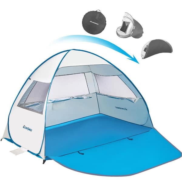 Dark Blue 4-Person Nylon Dome Tent
