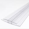 Unbranded Thermoclear 2 in. x 96 in. x 1/4 in. (6mm) Polycarbonate Multi-Wall H-Channel PCTWH-6MM