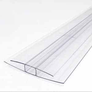 Thermoclear 2 in. x 96 in. x 1/4 in. (6mm) Polycarbonate Multi-Wall H-Channel