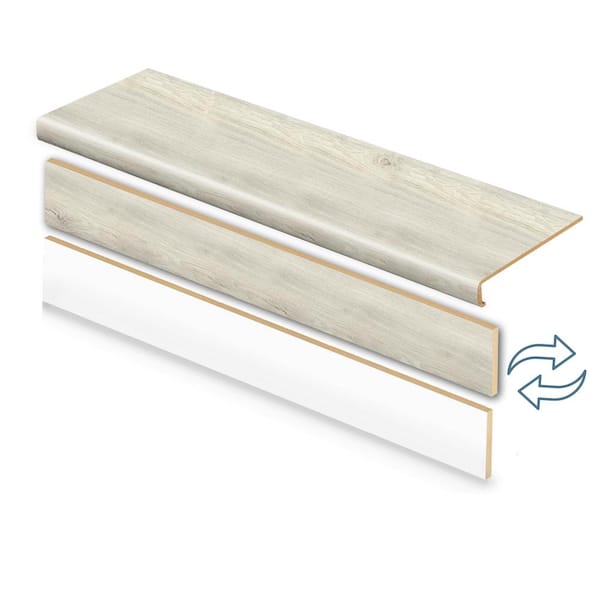 Cap A Tread Chiffon Lace Oak/Vale View Oak 47 in. L x 12.15 in. W