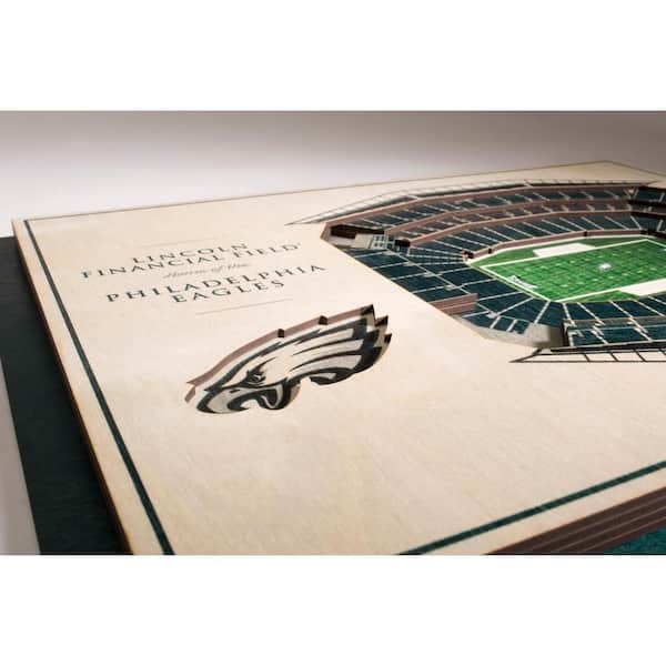 Philadelphia Eagles NFL Football Veterans Stadium Philadelphia PA  Solid-Faced Canvas Print