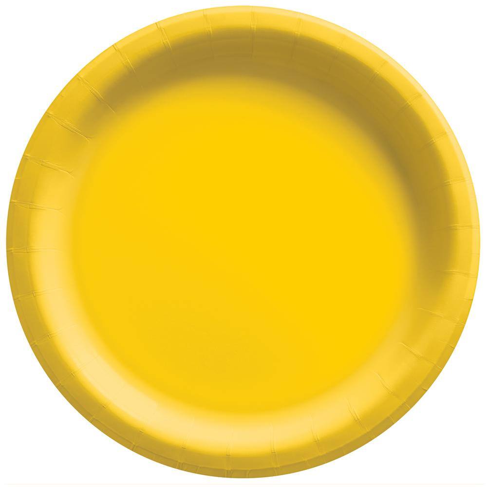 UPC 192937215180 product image for Amscan 8.5 in. Yellow Sunshine Round Paper Plates (150-Pieces) | upcitemdb.com