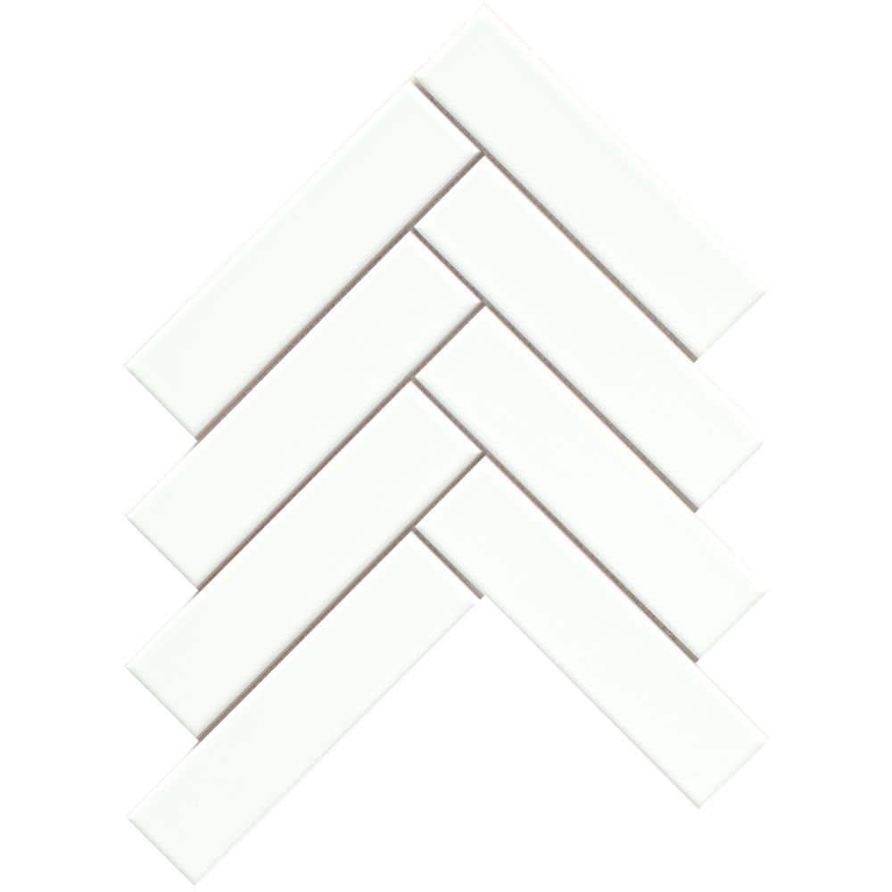EMSER TILE Cognito Ice 11 in. x 11 in. Glossy Ceramic