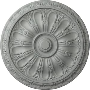 15-3/4" x 5/8" Kirke Urethane Ceiling Medallion (Fits Canopies upto 3-3/4"), Primed White