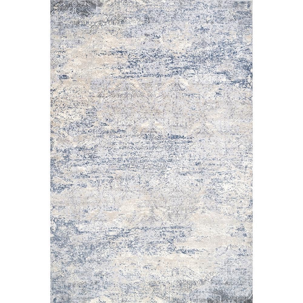 nuLOOM Twilight Tribal Distressed Silver 10 ft. x 14 ft. Indoor Area ...