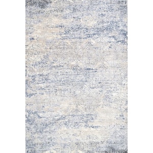 Twilight Tribal Distressed Silver 10 ft. x 14 ft. Indoor Area Rug