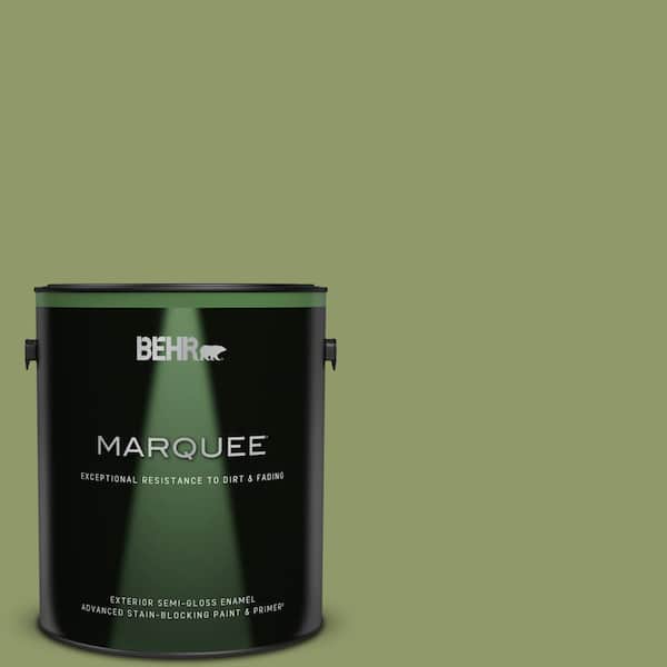 BEHR MARQUEE 1 gal. Home Decorators Collection #HDC-SP14-2 Exotic Palm Semi-Gloss Enamel Exterior Paint & Primer