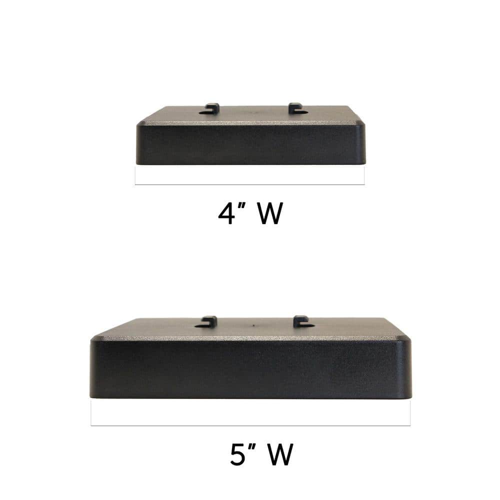 Black Solar LED Dusk to Dawn Post Cap Lights Multipack