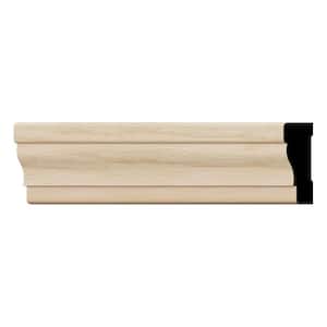 WM356 0.69 in. D x 2.25 in. W x 96 in. L Wood White Oak Baseboard Moulding