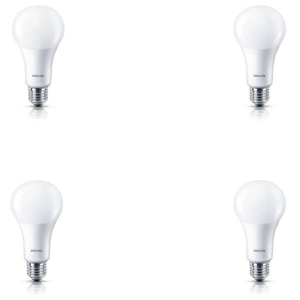 Philips 75-Watt Equivalent A21 Dimmable with Warm Glow Dimming Effect Energy Saving LED Light Bulb Soft White (2700K) (4-Pack)