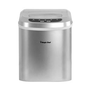 27 lb. Portable Countertop Ice Maker in Silver