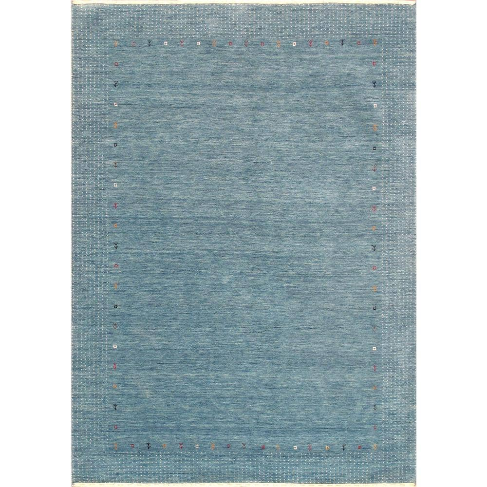 Pasargad Home Faro Blue/Multi 5 ft. x 5 ft. Round Geometric Area Rug PY-03  5x5 - The Home Depot