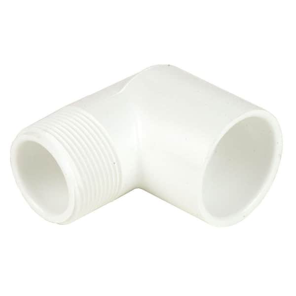 DURA 1/2 in. Schedule 40 PVC 90-degree Street MIPT x slip connection Elbow Fitting