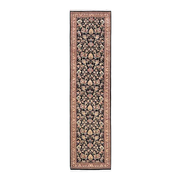 Solo Rugs Mogul One-of-a-Kind Traditional Black 2 ft. 6 in. x 10 ft. 3 in. Oriental Area Rug