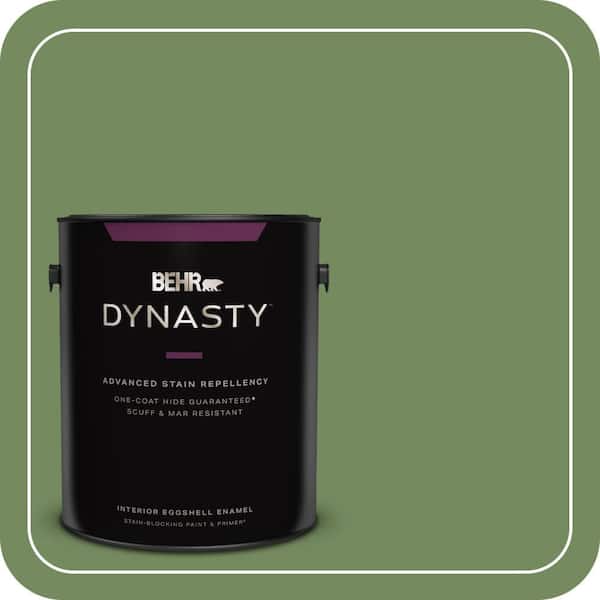 BEHR DYNASTY 1 gal. #M380-6 Fern Canopy Eggshell Enamel Interior Stain-Blocking Paint & Primer