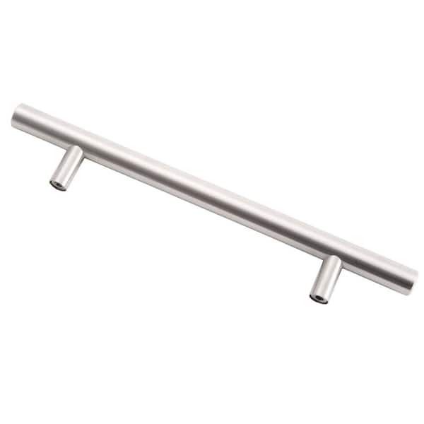 Richelieu Hardware Tivoli Collection 5 5/8 in. (143 mm) Brushed Stainless Steel Modern Cabinet Bar Pull