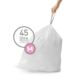 45 Liter Code M Custom-Fit Kitchen Drawstring Trash Bag Liners (60 Ct. Dispenser Pack)