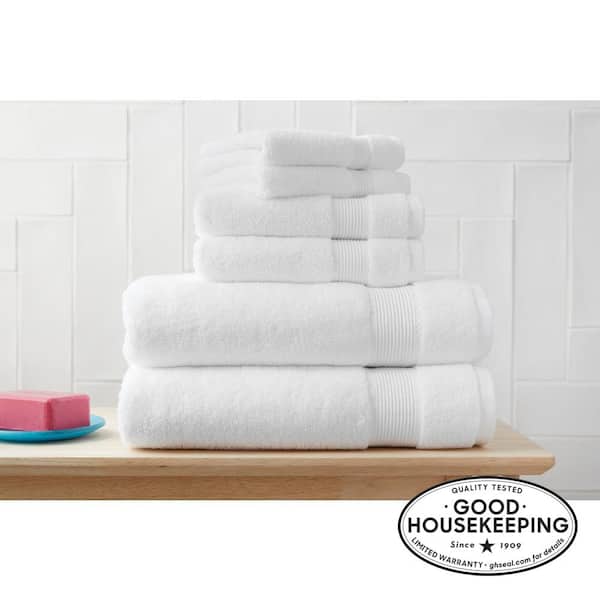 StyleWell 6-Piece HygroCotton Bath Towel Set in White