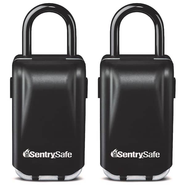 Master Lock Lock Box, Resettable Combination Dials, Light Up Dials, 2 Pack