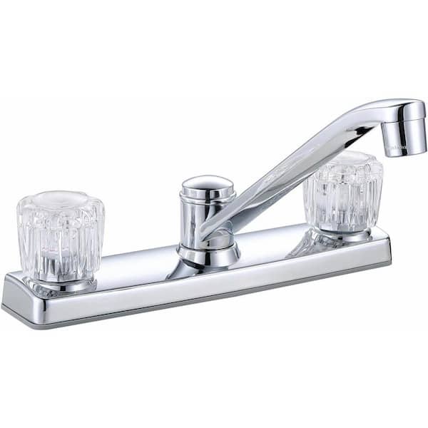 Premier Concord 2-Handle Standard Kitchen Faucet Without Side Sprayer in Chrome