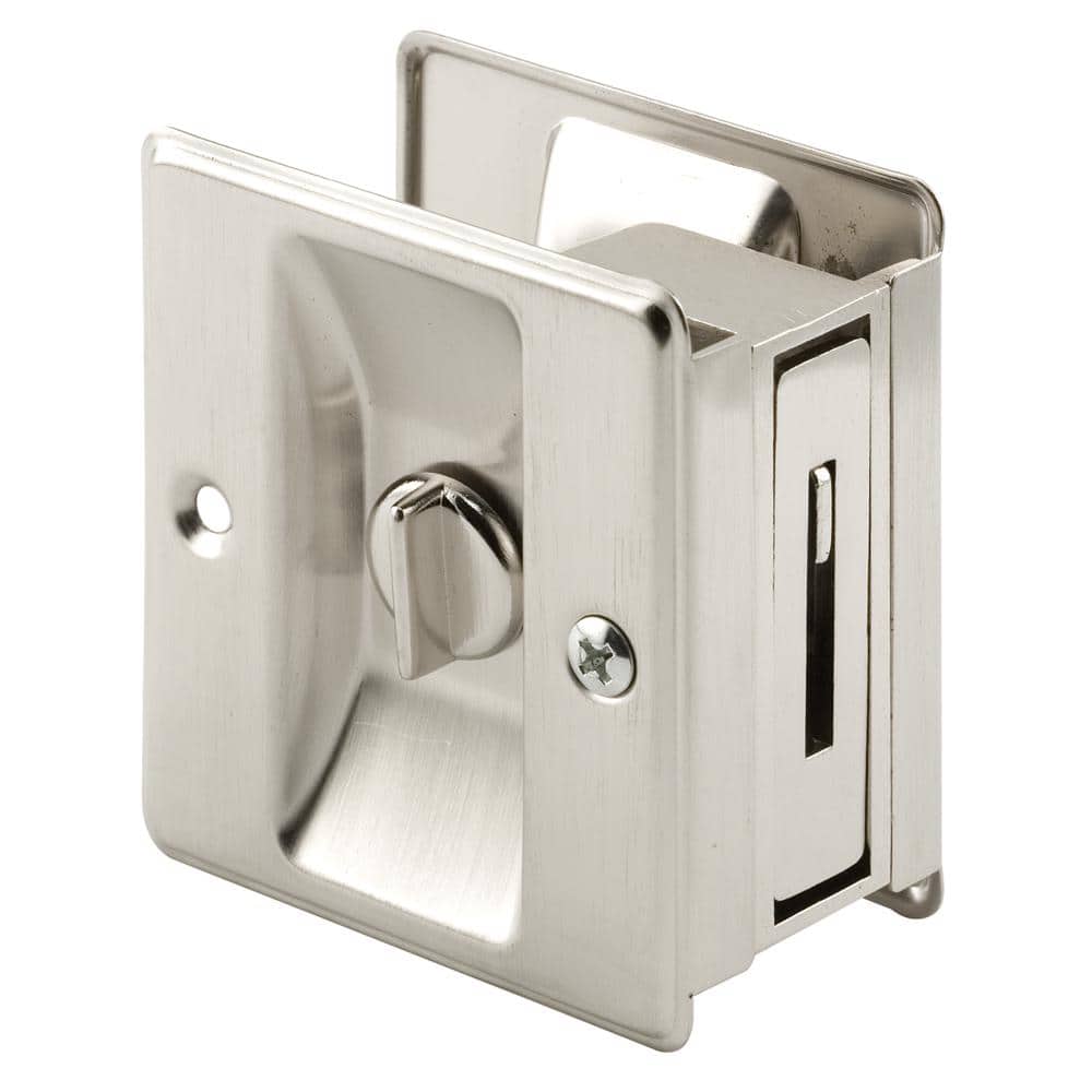Satin Nickel, Pocket Door Privacy Lock Satin Nickel, Pocket Door Privacy Lock
