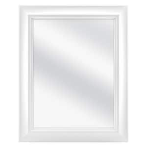 24 in. W x 30 in. H Fog Free Framed Recessed or Surface-Mount Bathroom Medicine Cabinet in White with Mirror