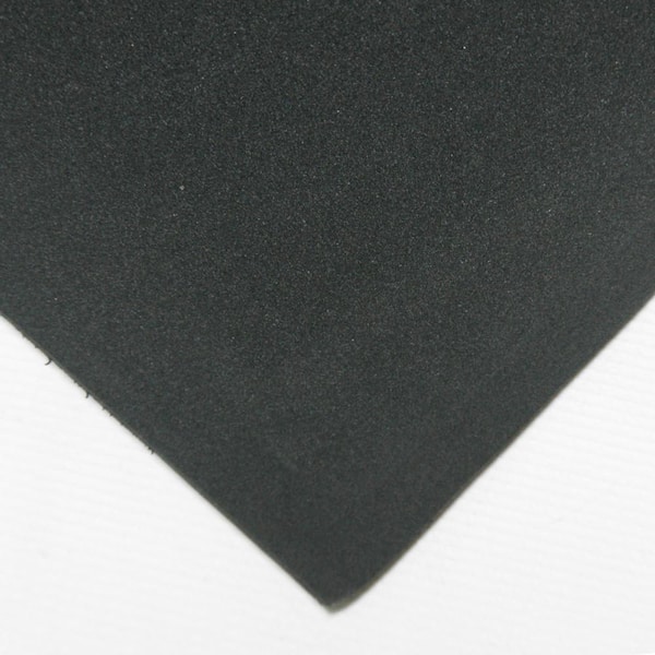 Rubber-Cal Closed Cell Sponge Rubber Blend 1/16 in. x 39 in. x 78 in. Black Foam Rubber Sheet