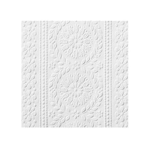 Townsend Paintable Anaglytpa Original White & Off-White Wallpaper Sample