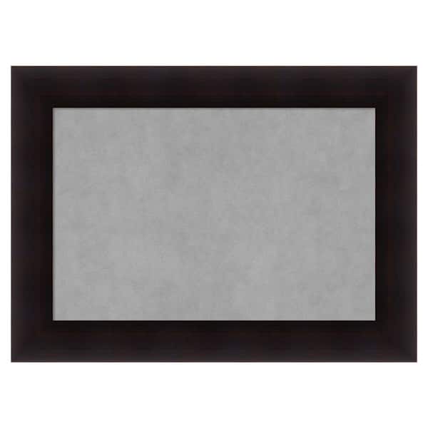 Amanti Art Portico Espresso 30 in. x 22 in. Framed Magnetic Board