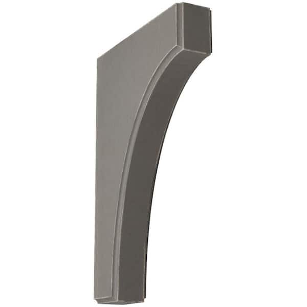 Ekena Millwork 1-3/4 in. x 12 in. x 8 in. Reclaimed Grey Clarksville Wood Vintage Decor Bracket