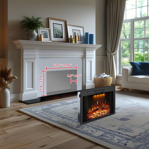 Reviews for Delandgrand 30 in. Electric Fireplace Inserts, 3Flames And