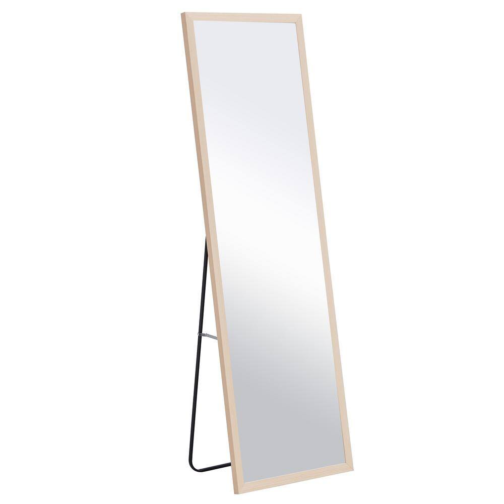 18.1 in. W x 57.9 in. H Rectangular Framed Wall Bathroom Vanity Mirror in L