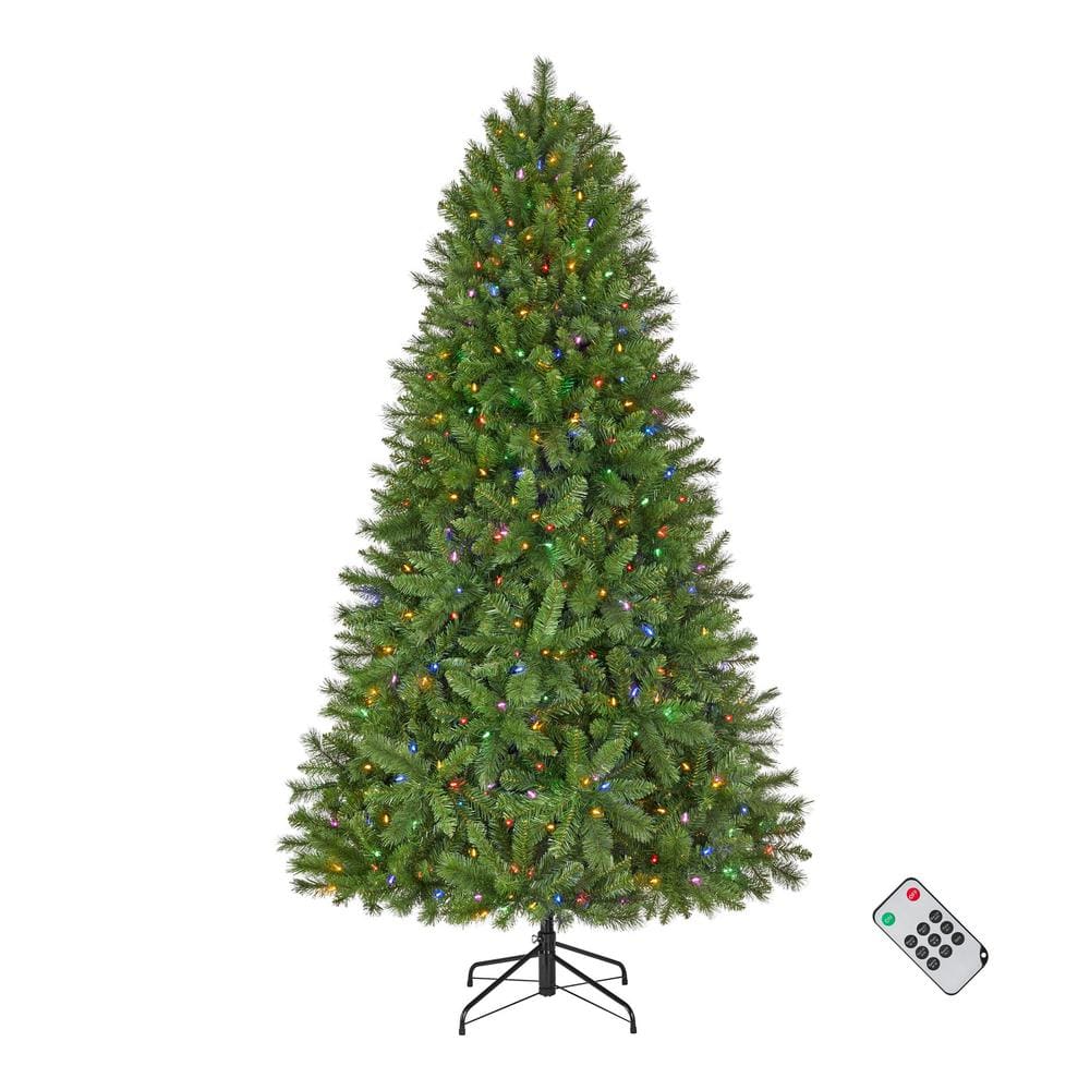 Reviews For Home Accents Holiday 7.5 Ft. Pre-Lit LED Edgewater Pine ...