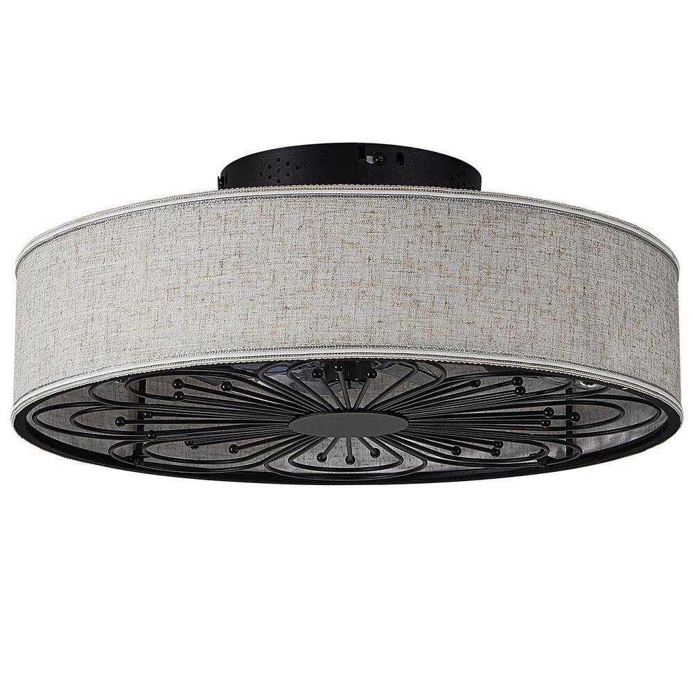 20 in. indoor Black Low Profile Cage Ceiling Fan with Remote for Bedroom (Bulb Not Included) price history on PriceWatchPro
