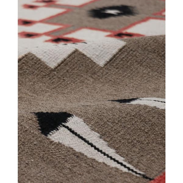Tuscany Mocha/Ivory 8 ft. x 10 ft. Geomatric Area Rug