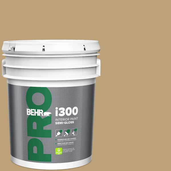 BEHR PRO 5 gal. #PMD-50 Winter Wheat Semi-Gloss Interior Paint