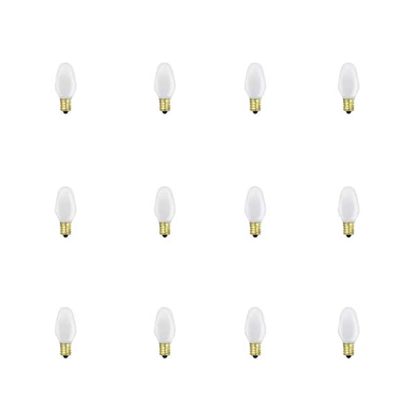 3-Bulbs A-C7E12LCW C7 LED Night Light bulb 120V E12  0.5Watt Cool White Anyray 
