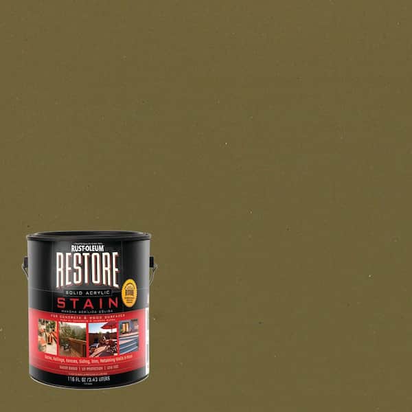 Rust-Oleum Restore 1 gal. Solid Acrylic Water Based Sage Exterior Stain